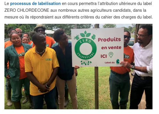 label zero-chlordecone