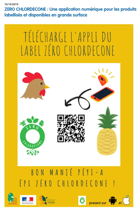 Application du label zero-chlordecone
